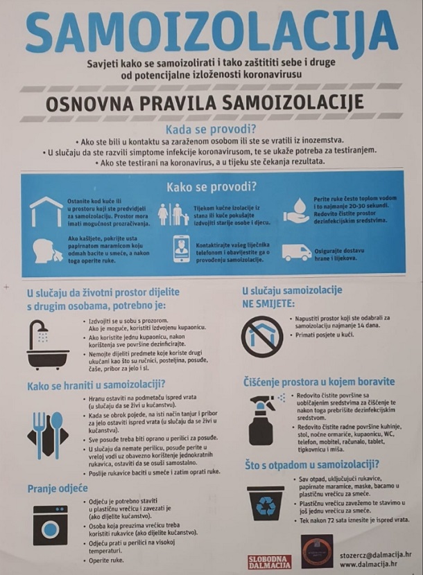 Uputstvo za samoizolaciju