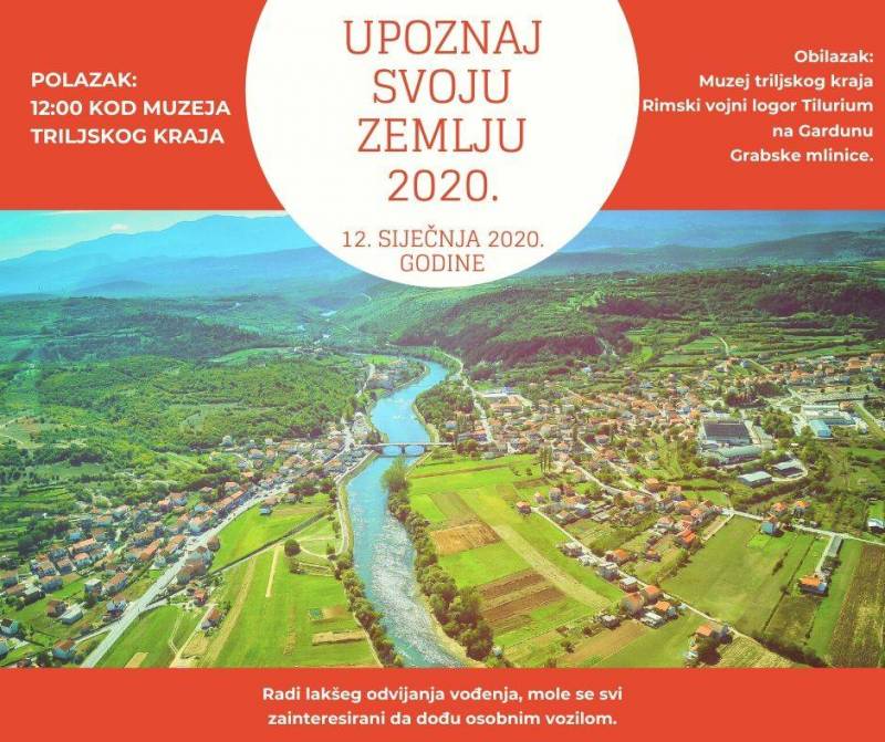 ‘Upoznaj svoju zemlju’ u Trilju povodom Dana međunarodnog priznanja Republike Hrvatske