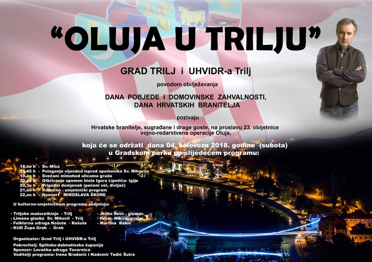 Proslava 23. obljetnice VRO ”Oluja” u Trilju